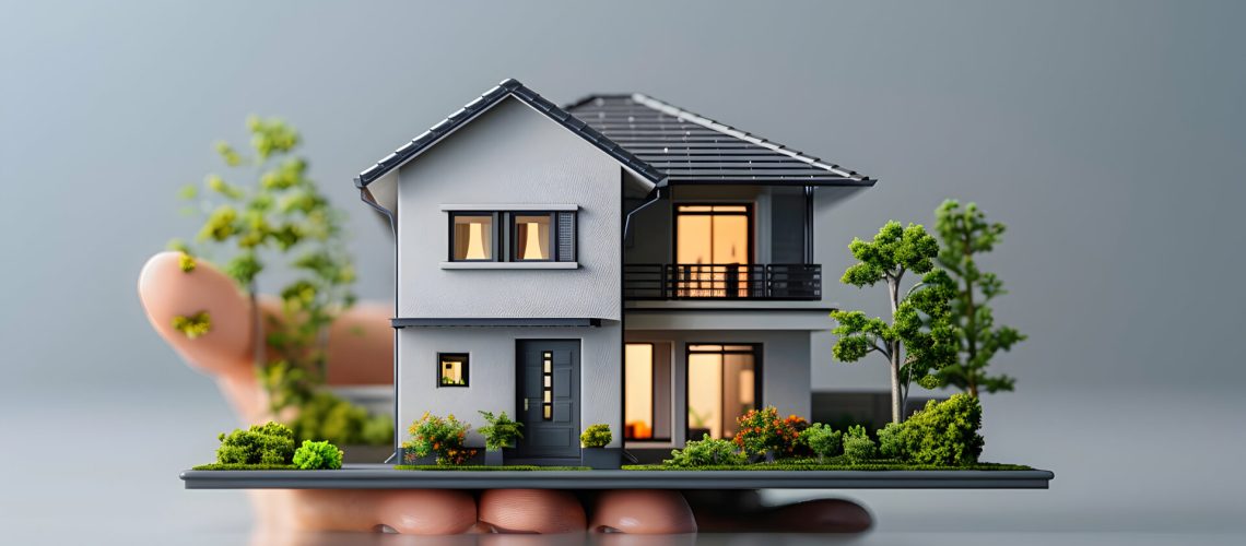 influencer-hosting-mockup-house-sale-event-engaging-buyers-showcasing-property-features-ideal-f